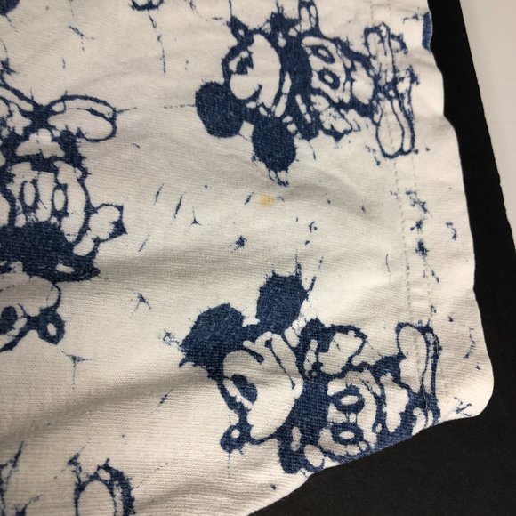 Vintage 90s Disney Original Shirt Men Small White Blue Mickey All Over Print USA - Picture 3 of 13